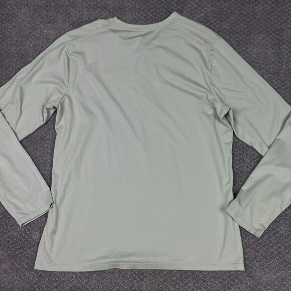 Lululemon Henley Shirt Men's Large Mint Green Long Sleeve The Fundamental - Picture 3 of 7